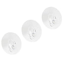 3Pcs Round Clear Self Adhesive Hook Wall Door Hanger Reusable & Waterproof