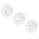3Pcs Round Clear Self Adhesive Hook Wall Door Hanger Reusable & Waterproof