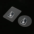 Set 2pcs Adhesive Wall Hook Traceless Sticky Clothes Towel Coat Hanger, Round+Square