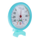 Round Thermometer Humidity Meter Room Car Temperature Indoor Hygrometer -Blue