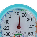 Round Thermometer Humidity Meter Room Car Temperature Indoor Hygrometer -Blue