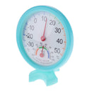 Round Thermometer Humidity Meter Room Car Temperature Indoor Hygrometer -Blue
