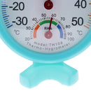 Round Thermometer Humidity Meter Room Car Temperature Indoor Hygrometer -Blue