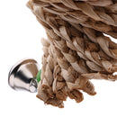 Grass Pet Cage Hanging Toy Chew Toy Bird Parrot Hamster Rabbit w/ A Bell