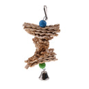 Grass Pet Cage Hanging Toy Chew Toy Bird Parrot Hamster Rabbit w/ A Bell