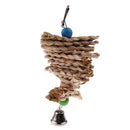 Grass Pet Cage Hanging Toy Chew Toy Bird Parrot Hamster Rabbit w/ A Bell
