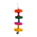 Colorful Pet Cage Hanging Toy Chew Toy Bird Parrot Hamster Rabbit with Bell