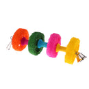 Colorful Pet Cage Hanging Toy Chew Toy Bird Parrot Hamster Rabbit with Bell