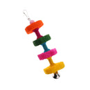 Colorful Pet Cage Hanging Toy Chew Toy Bird Parrot Hamster Rabbit with Bell