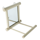 Bird Swing,Parrot Cage Toys, Swing Hanging Play with Mirror for Macaw African Greys Parakeet Cockatoo Cockatiel Conure Lovebirds Canaries 1PC