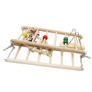 Double Deck Wooden Mouse Rat Hamster Ladder Crawling Bridge Pet Parrot Bird Toys