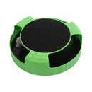 Cat Interactive Toys with a Running Mice and a Scratching Pad,Catch the Mouse,Cat Scratcher Catnip Toy,Green