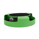 Cat Interactive Toys with a Running Mice and a Scratching Pad,Catch the Mouse,Cat Scratcher Catnip Toy,Green
