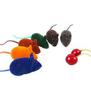 5Pcs New Plush Sound Chew Toy False Mouse Rat Pet Cat Kitten Dog Puppy Playing Squeak