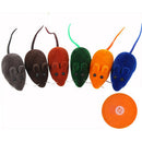 5Pcs New Plush Sound Chew Toy False Mouse Rat Pet Cat Kitten Dog Puppy Playing Squeak