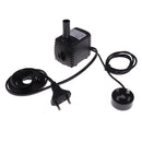 EU Plug Ultra Silent Aquarium Pond Submersible Pump Powerhead Fountain 8W