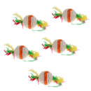 5Pc Cat Scratching Ball Feather Teaser Toy for Cat Kitten
