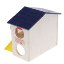 Pet Hamster House Wood Snuggle Hut for Small Animals Mice Rat Dwarf Hamster, Two Layer, Large Size with Window Door
