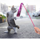 1 Meter Cat Teaser Bell Toy Wand Dangler Chaser Rod Pet Activity Fun Playing