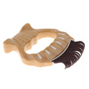 Pet Hair Trimmer Comb Elegant Hair Removing Shell Comb Portable Cat Brown