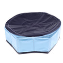 Foldable Pet Dogs Cats Swimming Cool Pools Round Shape Bathing Tub Dia. 30cm