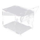 Clear Acrylic Pet Reptile Lizard Transport Breeding Feeding Case 17x17x22cm
