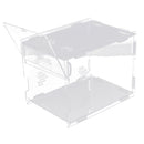 Clear Acrylic Pet Reptile Lizard Transport Breeding Feeding Case 17x17x22cm