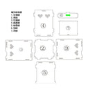 Clear Acrylic Pet Reptile Lizard Transport Breeding Feeding Case 17x17x22cm