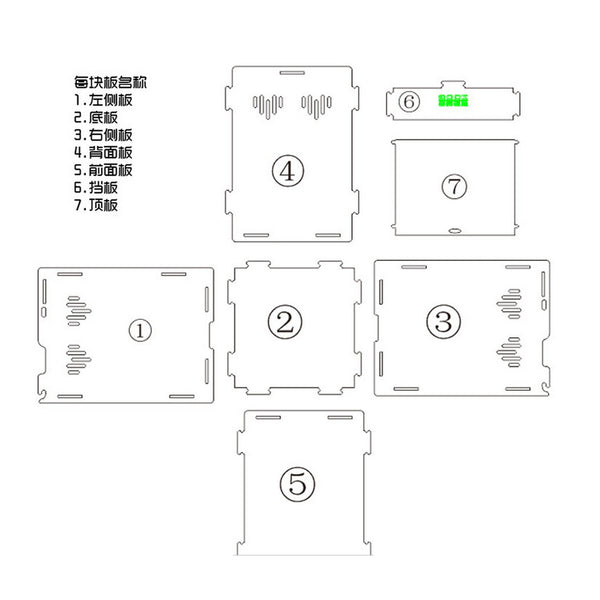 Clear Acrylic Pet Reptile Lizard Transport Breeding Feeding Case 17x17x22cm