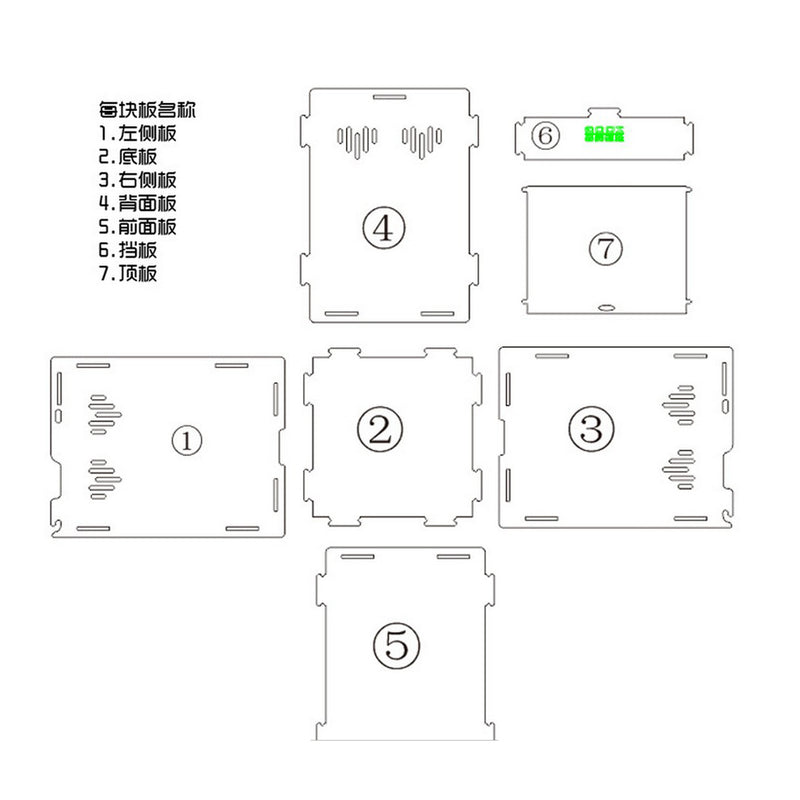 Clear Acrylic Pet Reptile Lizard Transport Breeding Feeding Case 17x17x22cm