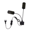 Fish Tank Clip Light Aquarium Lights X7 LED Clip Light EU Plug Double Head