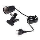 Clip-on Lamp Black Aquarium Light Fish Tank With Touch Sensor Switch EU Plug