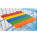 Wooden Colorful Platform Station Exercise Toy for Pet Bird Parrot Rat Hamster Mouse Fun