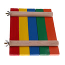 Wooden Colorful Platform Station Exercise Toy for Pet Bird Parrot Rat Hamster Mouse Fun