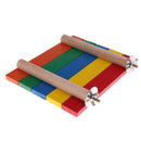 Wooden Colorful Platform Station Exercise Toy for Pet Bird Parrot Rat Hamster Mouse Fun