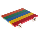 Wooden Colorful Platform Station Exercise Toy for Pet Bird Parrot Rat Hamster Mouse Fun