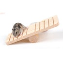 Natural Wood Cask Cage Toy Pet Hamster Mice Guinea Pigs Excise Toy Bridge