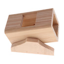 Natural Wood Cask Cage Toy Pet Hamster Mice Guinea Pigs Excise Toy Barrel