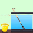 Plastic Electric Water Changer Aquarium Battery Cleaner Fish Tank Sand Washer