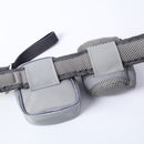 Hands Free Dog Walking Ajustable Leash Lead Waist Bag Running Jogging Gray