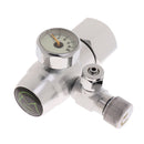 G5/8 Silver Aquarium Co2 Decompression Table Electromagnetic Double Watch