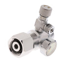 G5/8 Silver Aquarium Co2 Decompression Table Electromagnetic Double Watch