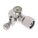 G5/8 Silver Aquarium Co2 Decompression Table Electromagnetic Double Watch