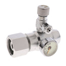 G5/8 Silver Aquarium Co2 Decompression Table Electromagnetic Double Watch