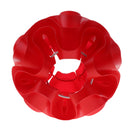 Plastic Table Lamp Shade Small Red Waves Shaped Circular Lamp Shade