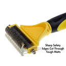 Pet Dog Cat Deshedding Grooming Hair Brush Stainless Steel Rake Comb Dressing 1Pcs