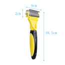 Pet Dog Cat Deshedding Grooming Hair Brush Stainless Steel Rake Comb Dressing 1Pcs