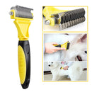 Pet Dog Cat Deshedding Grooming Hair Brush Stainless Steel Rake Comb Dressing 1Pcs