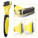Pet Dog Cat Deshedding Grooming Hair Brush Stainless Steel Rake Comb Dressing 1Pcs
