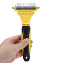 Pet Dog Cat Deshedding Grooming Hair Brush Stainless Steel Rake Comb Dressing 1Pcs